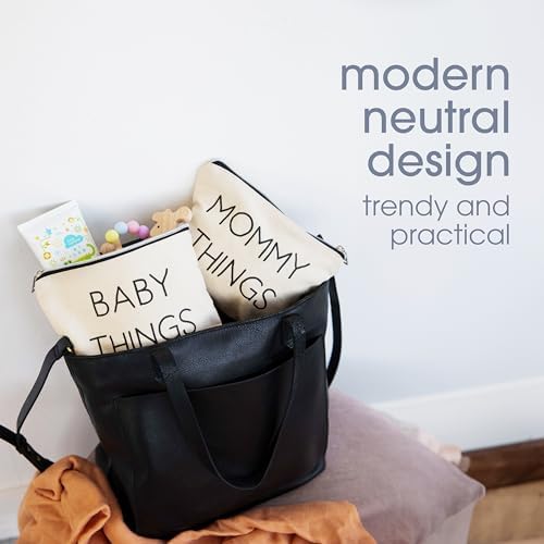 Pearhead Mommy and Baby Things Zipper Pouches, Organizer Bags - Image 4