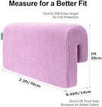 AEOCOO Bed Rail Bumpers for Toddlers, J-Shaped 2.3 Ft Kid Bed Bumper Purple - Image 3