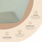 Crane Baby Fitted Sheet, Soft Cotton Fitted Sheet - Image 2