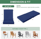 Summsun High Back Patio Chair Cushions 20 x 20 Inch - Image 3