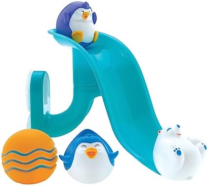 Nuby Penguin Slide Bath Toy Play Set by NubyUSA