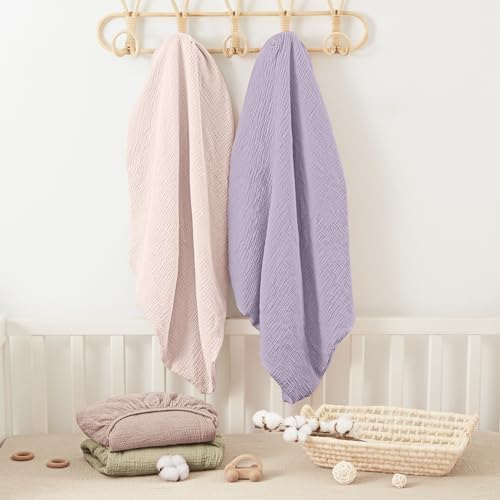 Bearmoss Muslin Crib Sheets - Image 6