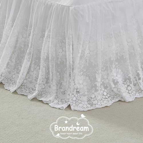 Brandream Boho Bohemian Girl Baby Nursery Lace Crib Bed Skirt Dust Ruffle - Image 6