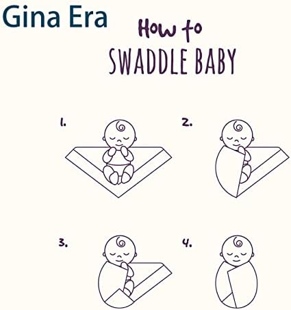 Gina Era Flannel Receiving Blankets, Baby Swaddle Blankets 100% Cotton 4 Pcs - Image 5