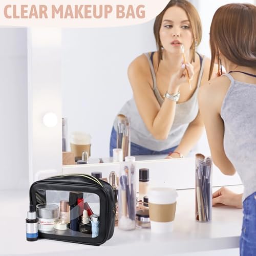 YOPCDJ 6PCS Clear Toiletry Bag, TSA Approved Travel Pouch - Image 2
