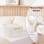 OIAHOMY Storage Basket for Shelves, Closet Cube Storage Bins Baskets for - Image 3
