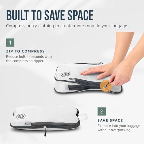 TRIPPED Travel Gear Large Compression Packing Cubes 7-Piece Set - Image 4