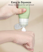 Quatish Travel Bottles for Toiletries 6 Pack, Original Patented Leakproof 3 oz - Image 5