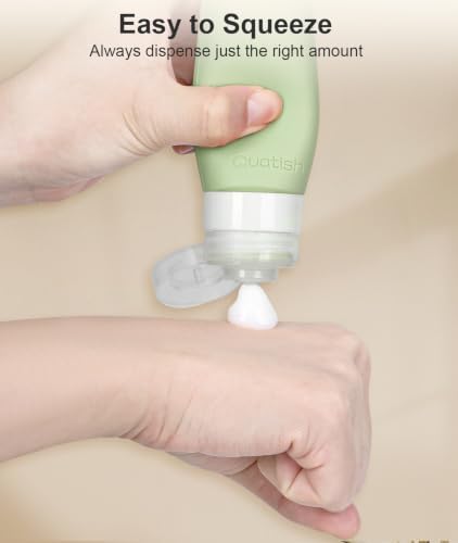 Quatish Travel Bottles for Toiletries 6 Pack, Original Patented Leakproof 3 oz - Image 5