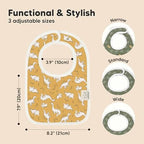 KeaBabies 8-Pack Organic Baby Bibs - Image 2