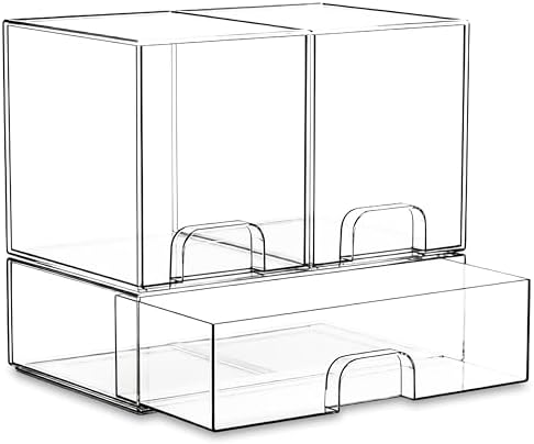 Stackable Storage Drawers Organizer Set of 3 by Unknown