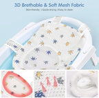 Colorlife Baby Bath Seat Support Net Infant Bathing Seat Support Mat, - Image 5