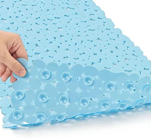 Bathtub Mat Non Slip Pebble Bath Shower Mat 35"X16" by HOME
