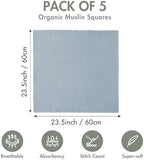Muslin Receiving Blankets 5 Pack, Soft Swaddle Wraps - Image 3