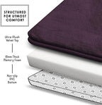 Clara Clark 2 Piece Bathroom Rugs, Velvet Memory Foam Bath Mat Set, Non-Slip - Image 5