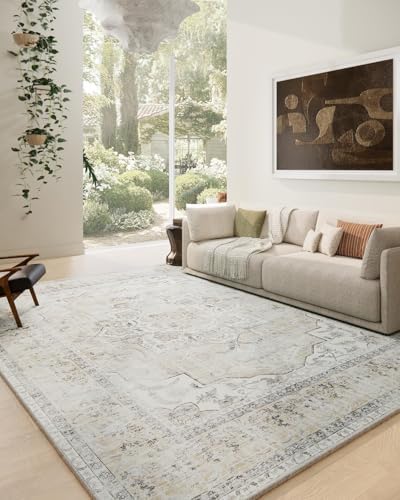 10x14 Area Rugs for Living Room: Large Washable Rug Lightweight Non Slip Low by palohom