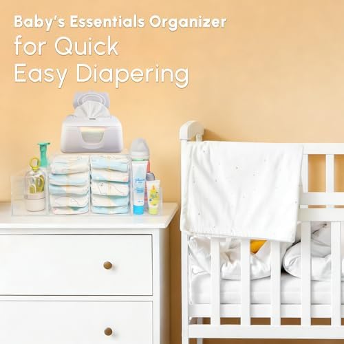 Diaper Caddy Acrylic, Baby Changing Table Organizer, Dresser Tabletop Organizer - Image 2