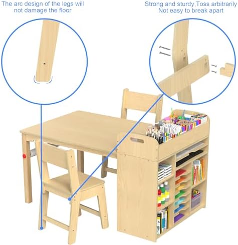 GDLF Kids Art Table and 2 Chairs - Image 7