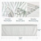 jinchan Linen Boxter Stripe Valances - Image 6