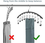Volnamal Legging Organizer for Closet, 2 Pack Metal Yoga Pants Hangers w/10 - Image 5