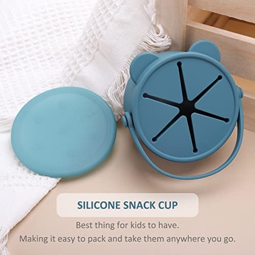 Snack Cups for Toddlers, Baby Snack Containers, Silicone Toddler Snack Cups No - Image 5