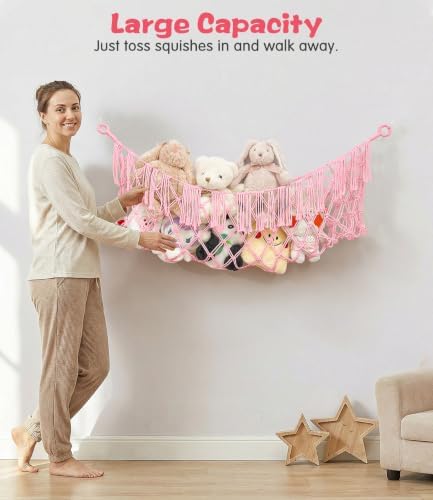 Stuffed Animal Net Hammock, Save Space Eliminate Clutter - Image 3