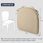 TushGuard Chair Cushions, 4 Pack Memory Foam Chair Pads - Image 5