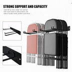 2Pack Folding Chair Storage Rack, Chair Hangers - Image 4