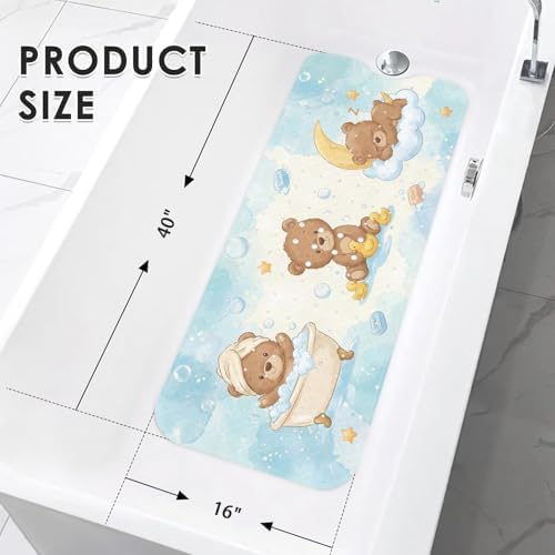Bathtub Shower Mat 40X16 Inch, for Toddler - Image 3