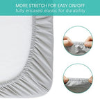 Bassinet Sheets for Ingenuity Bedside and Cuddor Bedside Bassinet, 2 Pack - Image 2