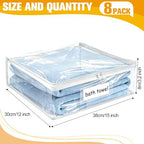 Plastic Storage Bags with Easy-Glide Zipper, Durable Clear Vinyl Zippered - Image 3