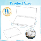 16 Pcs Clear Flat Breast Milk Freezer Storage Organizer, Space Saving - Image 3