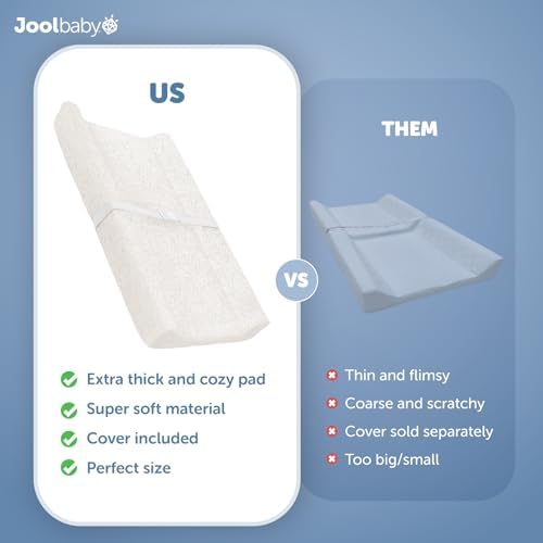 Jool Baby Soft Changing Pad + Washable Cover - - Image 4