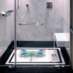 Shower Mat Non Slip, Dragonfly Gemstone Anti Slip Bath Mat - Image 6
