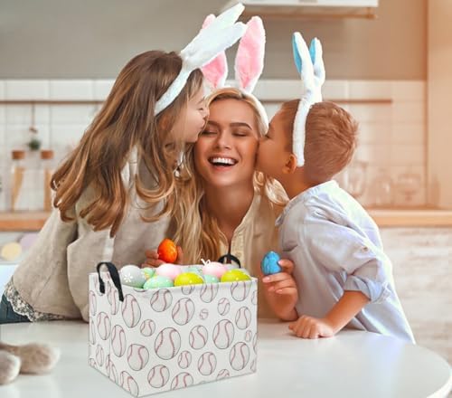 Rectangular Baseball Basket Kids Baby Storage Basket Cute Kids Toy Storage Bin - Image 4