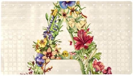 Bathtub Mat Non Slip 26.8x15.1In, Personalized Bath Mat by Anna+Cowper