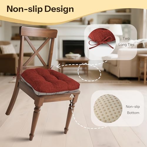 Chair Cushions for Dining Chairs Set of 2 - Image 4