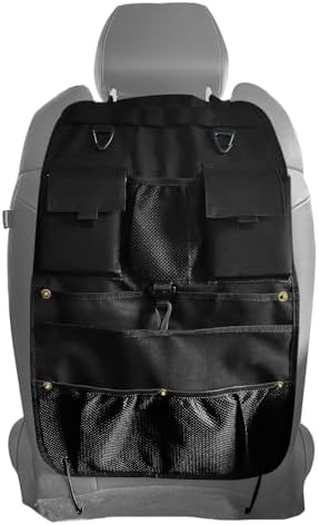 Car Seat Back Organizer with Multiple Storage Pockets, Universal Fit by STOLCA