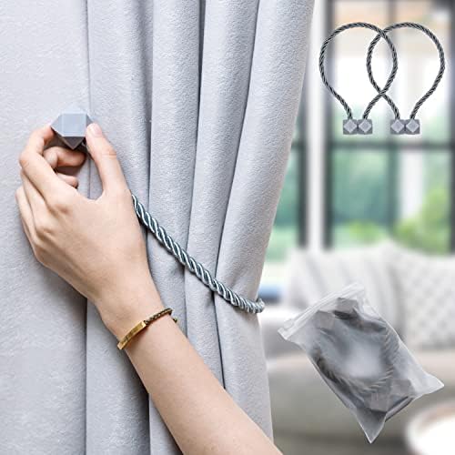 NazTur Magnetic Curtain Tiebacks, Curtain Ties, No-Drill Holdbacks - Image 6