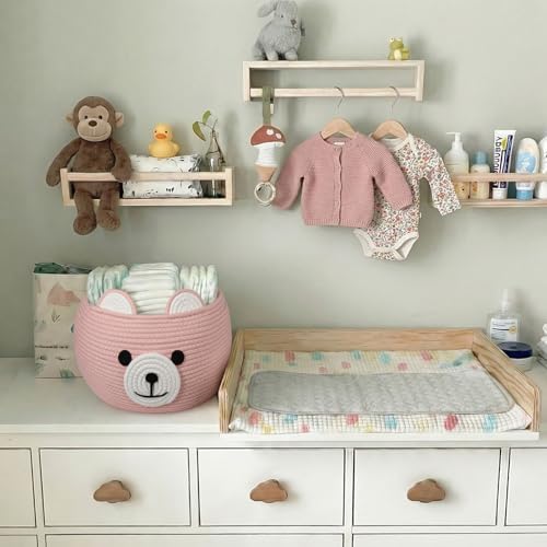 CherryNow Baby Basket for Gifts Empty, Cute Bear Design - Image 4