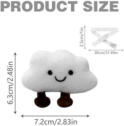 2-Pack Cartoon Cloud Curtain Tiebacks, Embroidered Curtain Holdbacks - Image 7