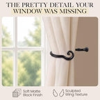 RTZEN Metal Curtain Tiebacks, Drapery Holders - Image 4
