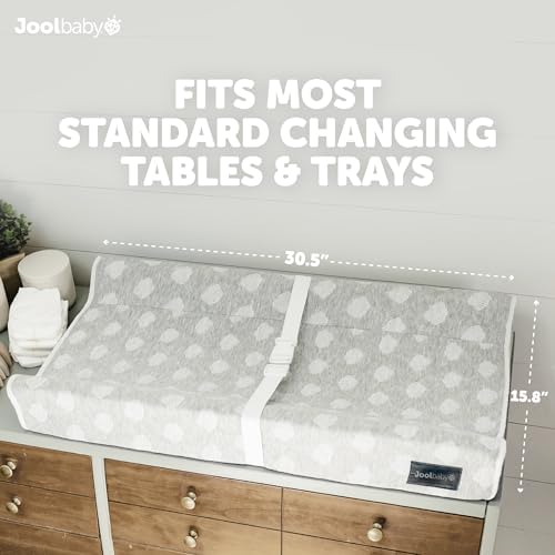Jool Baby Serenity Soft Changing Pad + Washable Cover, Non-Slip - Image 6