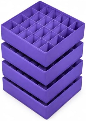 joyoldelf Sock Drawer Organizer Divider 4 Packs Underwear Organizer, 24 Cell by APPRECIATELIFERELAXYOURSOUL