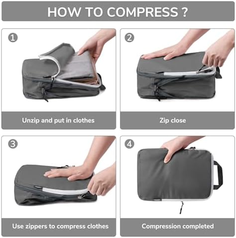 CherryNow 7 Set Compression Travel Packing Cubes - Image 3