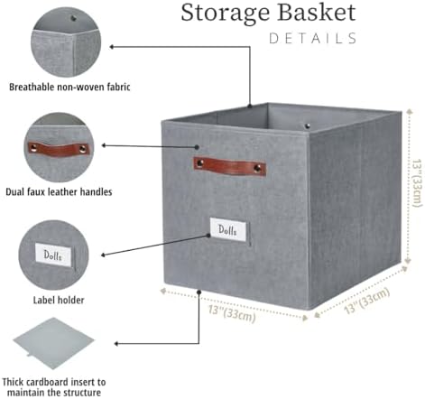 DECOMOMO Storage Bins, Cube Storage Bin - Image 3