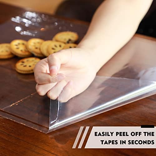 100 Pack Clear Disposable Placemats Sticky Transparent Table Mat Tray Cover - Image 5