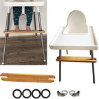 High Chair Footrest, Adjustable Height Natural Bamboo Baby Highchairs Pedal - Image 2
