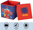 Idea Nuova Marvel Spiderman Collapsible Fabric Storage Cube, 10” Organizer Bin - Image 3