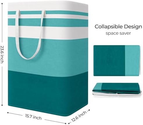 StorageRight Laundry Basket Hamper, 75L Collapsible Clothes Storage - Image 2